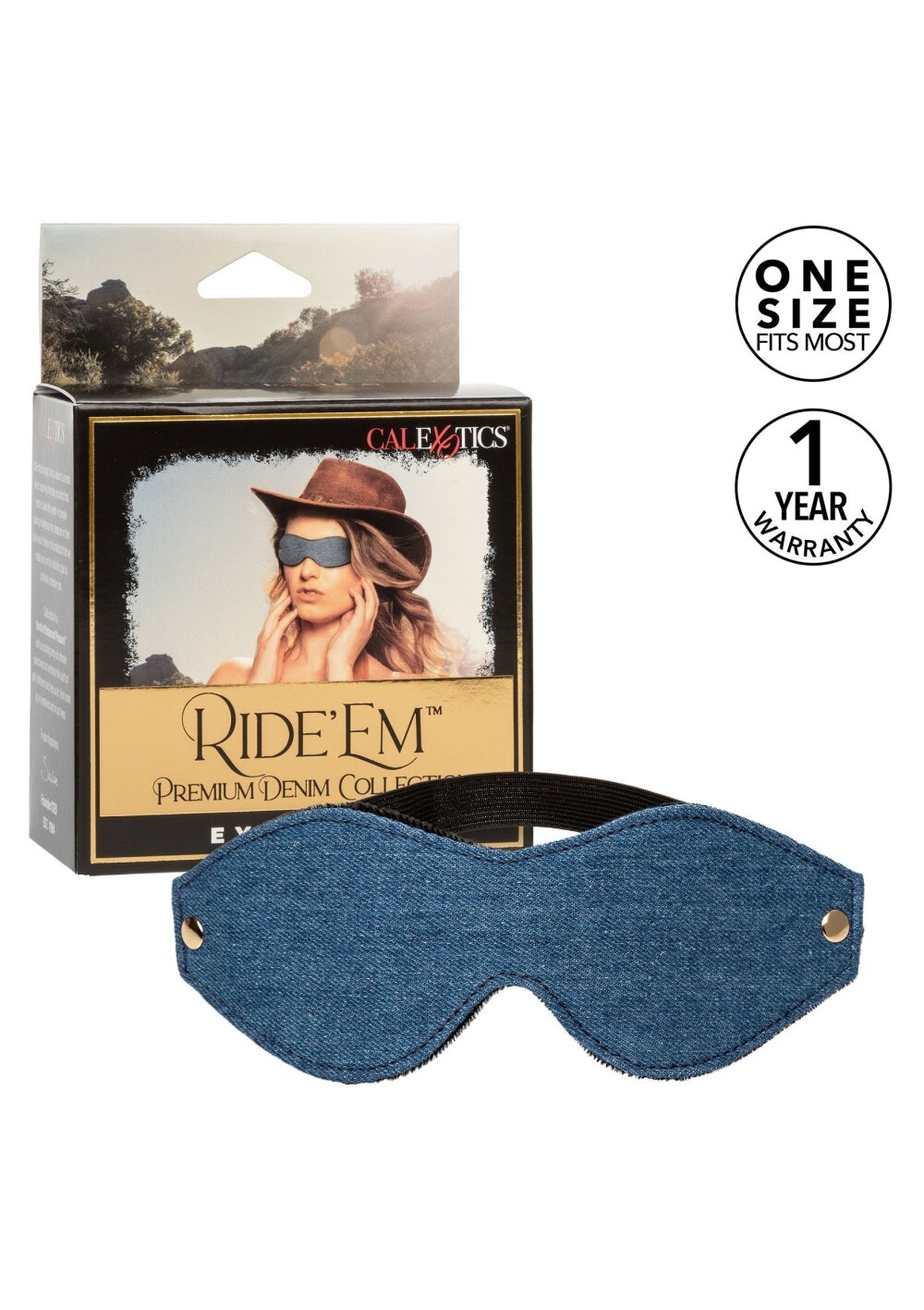 Ride Em Denim Eye Mask - Afbeelding 5