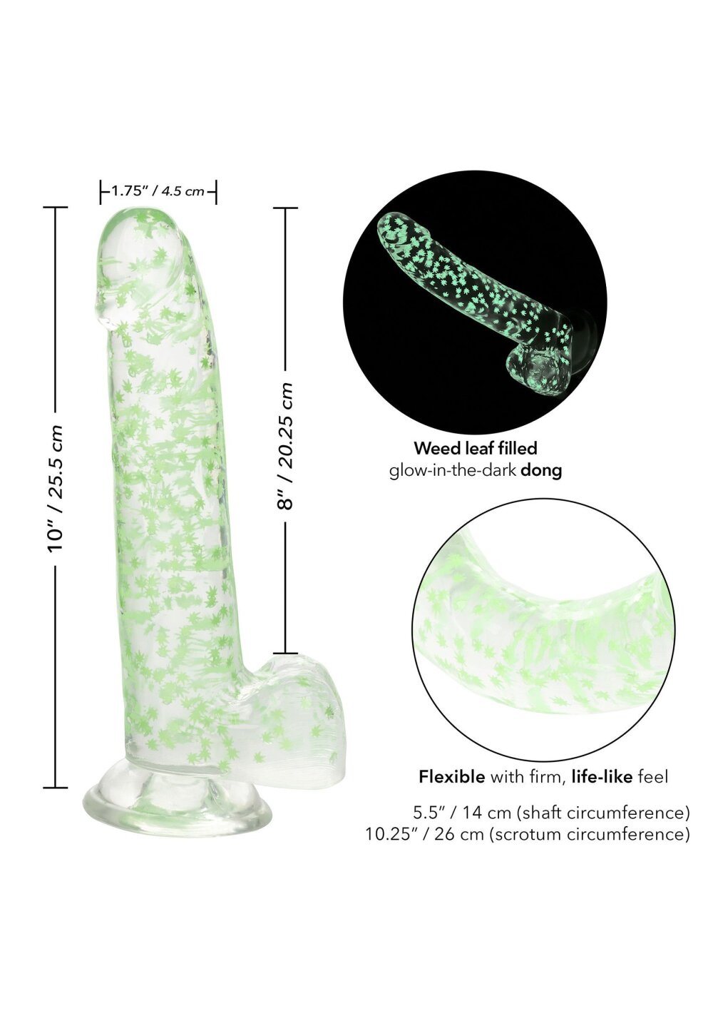 I Leaf Dick Glow Dildo - Afbeelding 4