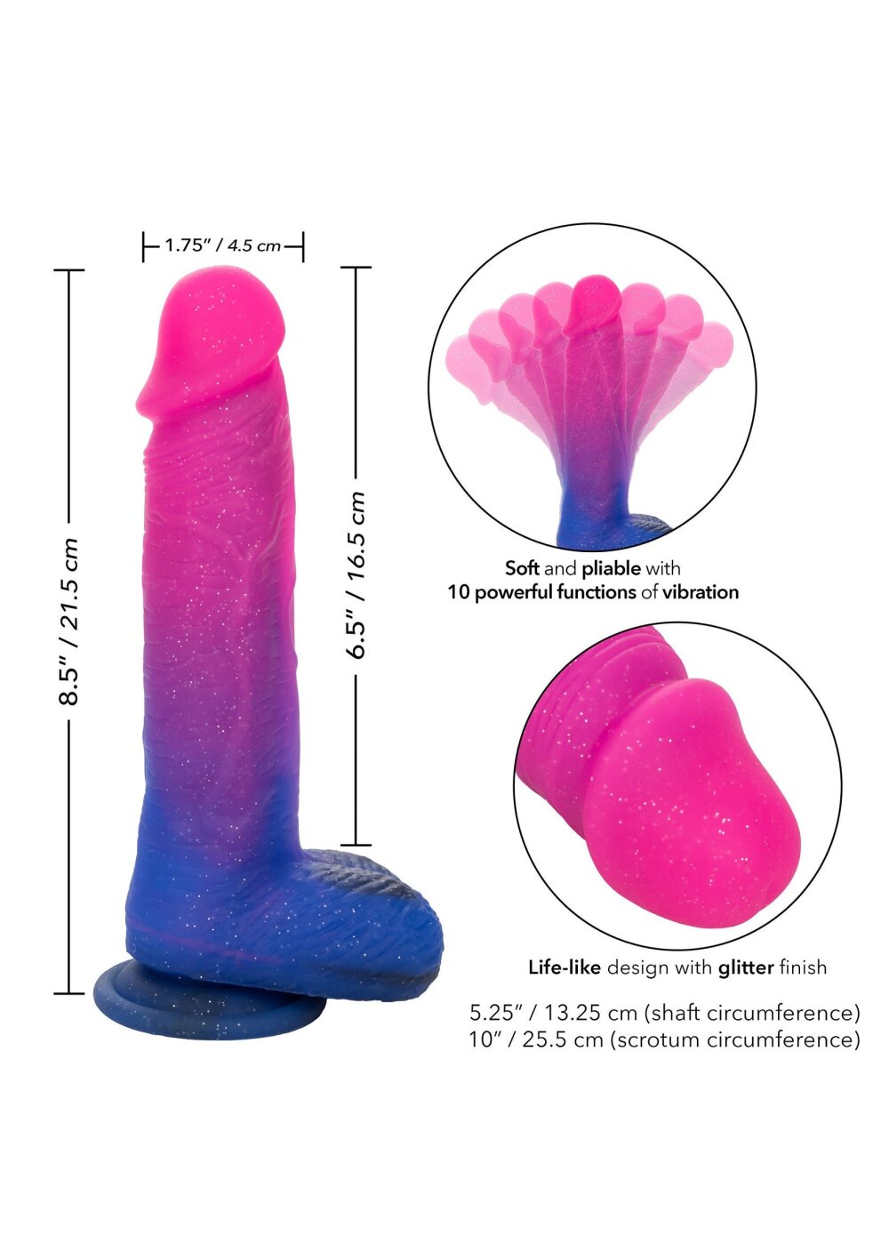 Ombre Hombre Vibrating Dildo - Afbeelding 4