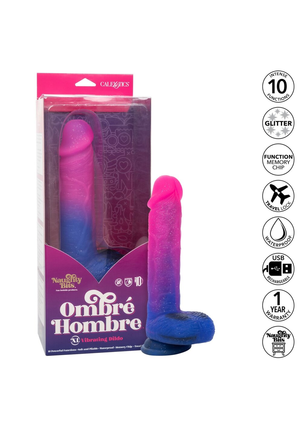 Ombre Hombre Vibrating Dildo - Afbeelding 5