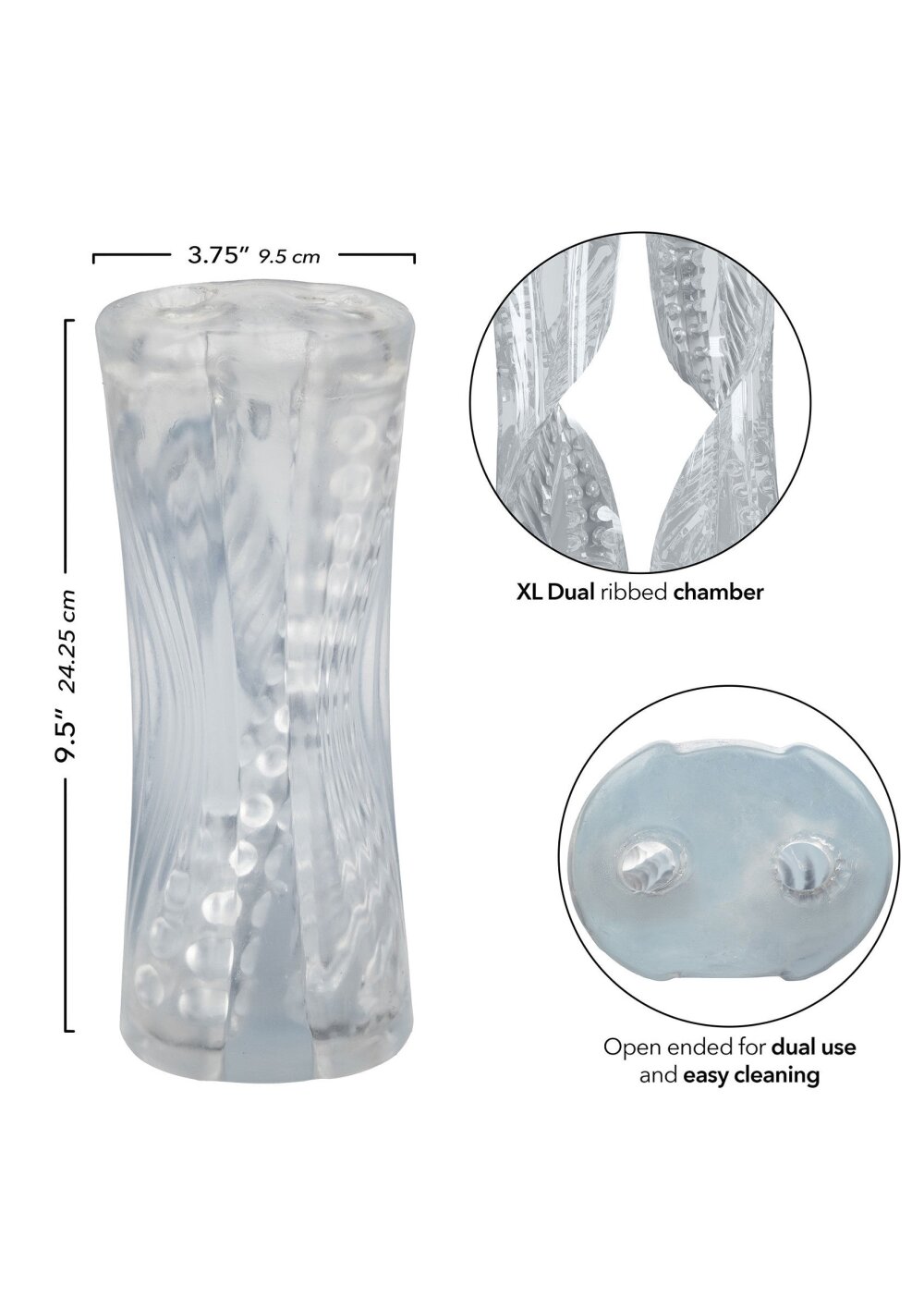 Dual Ribbed Stroker XL - Afbeelding 4