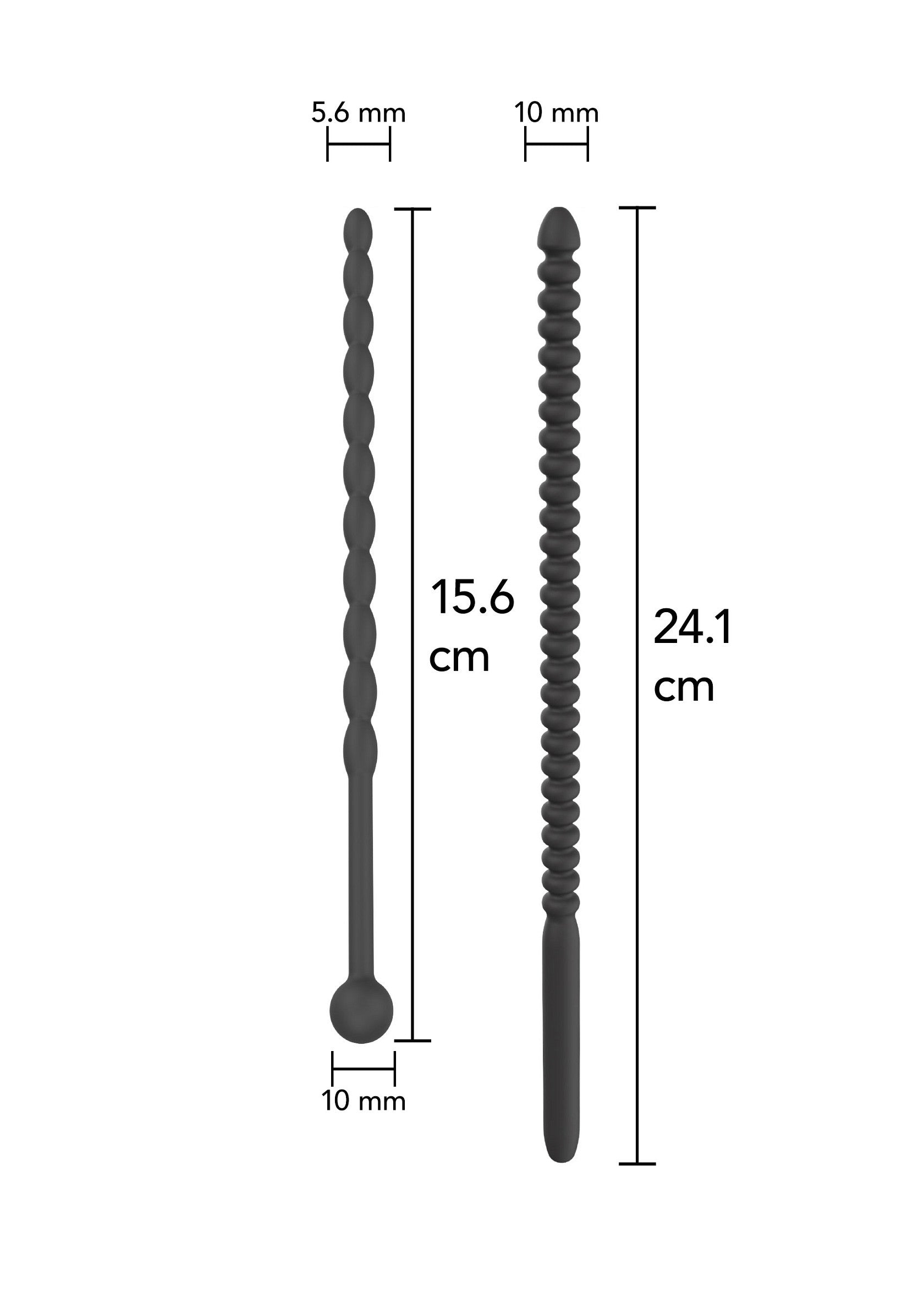 Ribbed Penis Dilator Set 2 pcs - Afbeelding 2