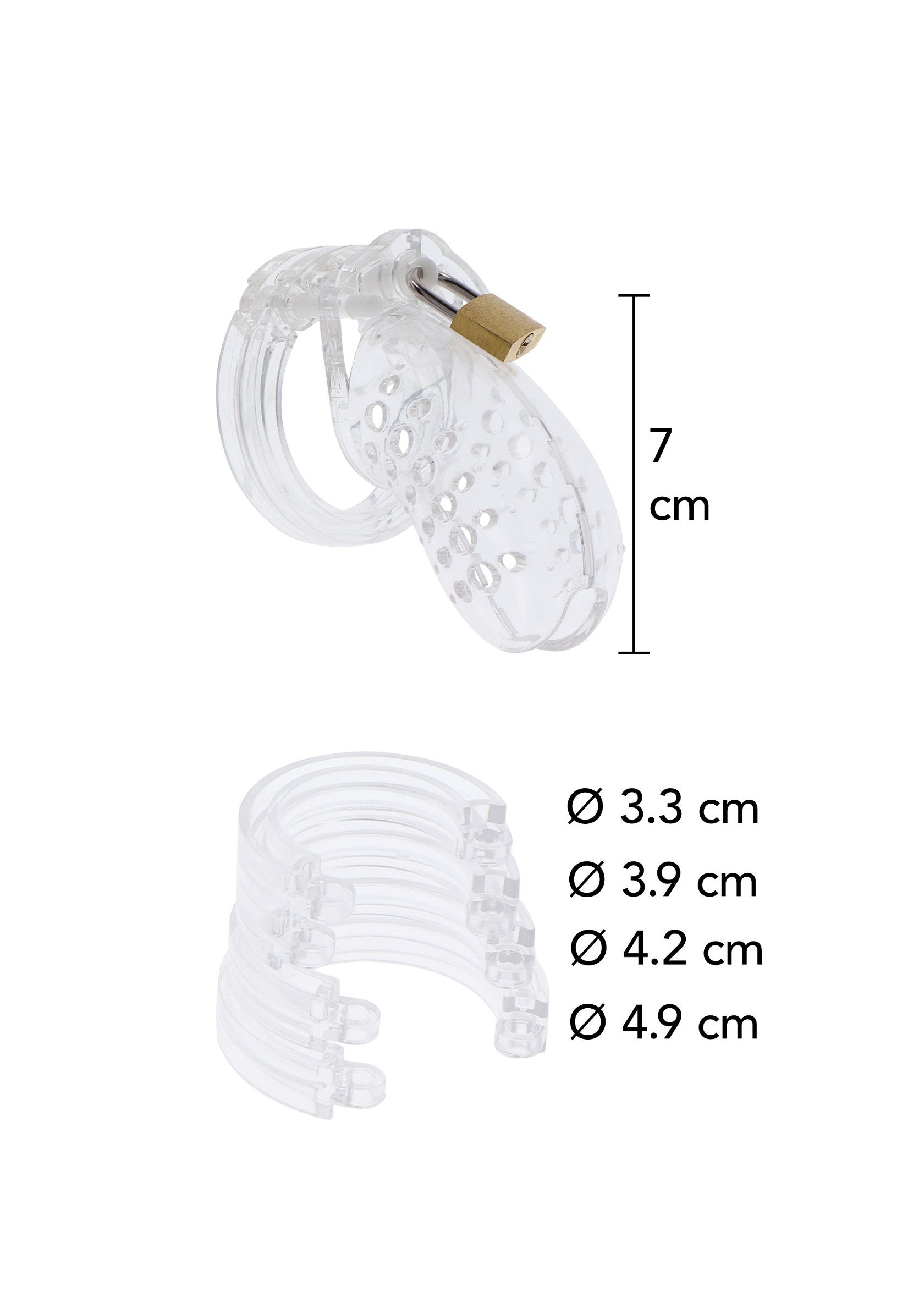Chastity Cock Cage Acrylic - Afbeelding 5