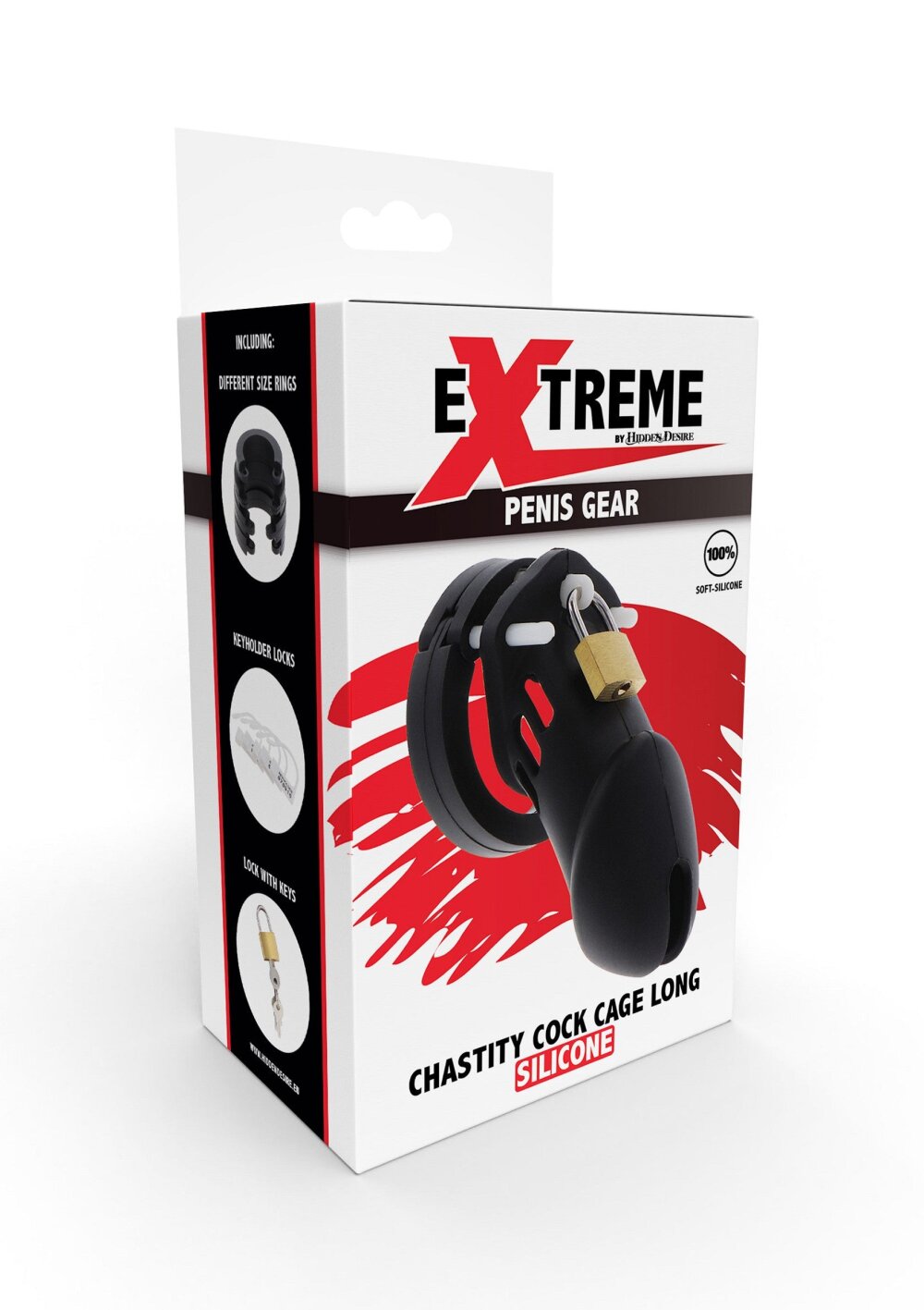 Chastity Cock Cage Silicone Large - Afbeelding 3