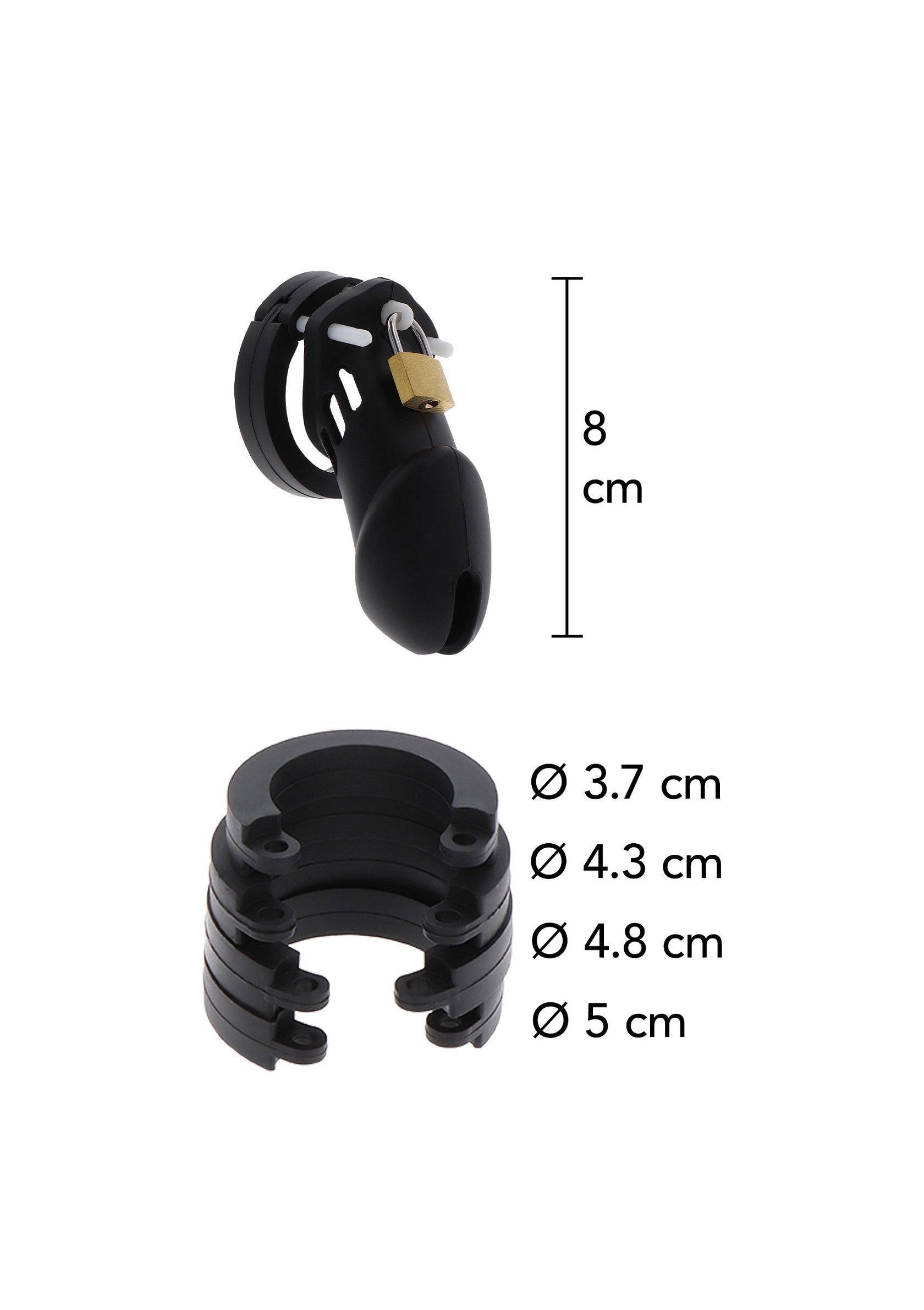 Chastity Cock Cage Silicone Large - Afbeelding 5