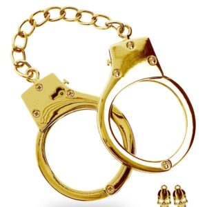 Gold Plated BDSM Handcuffs