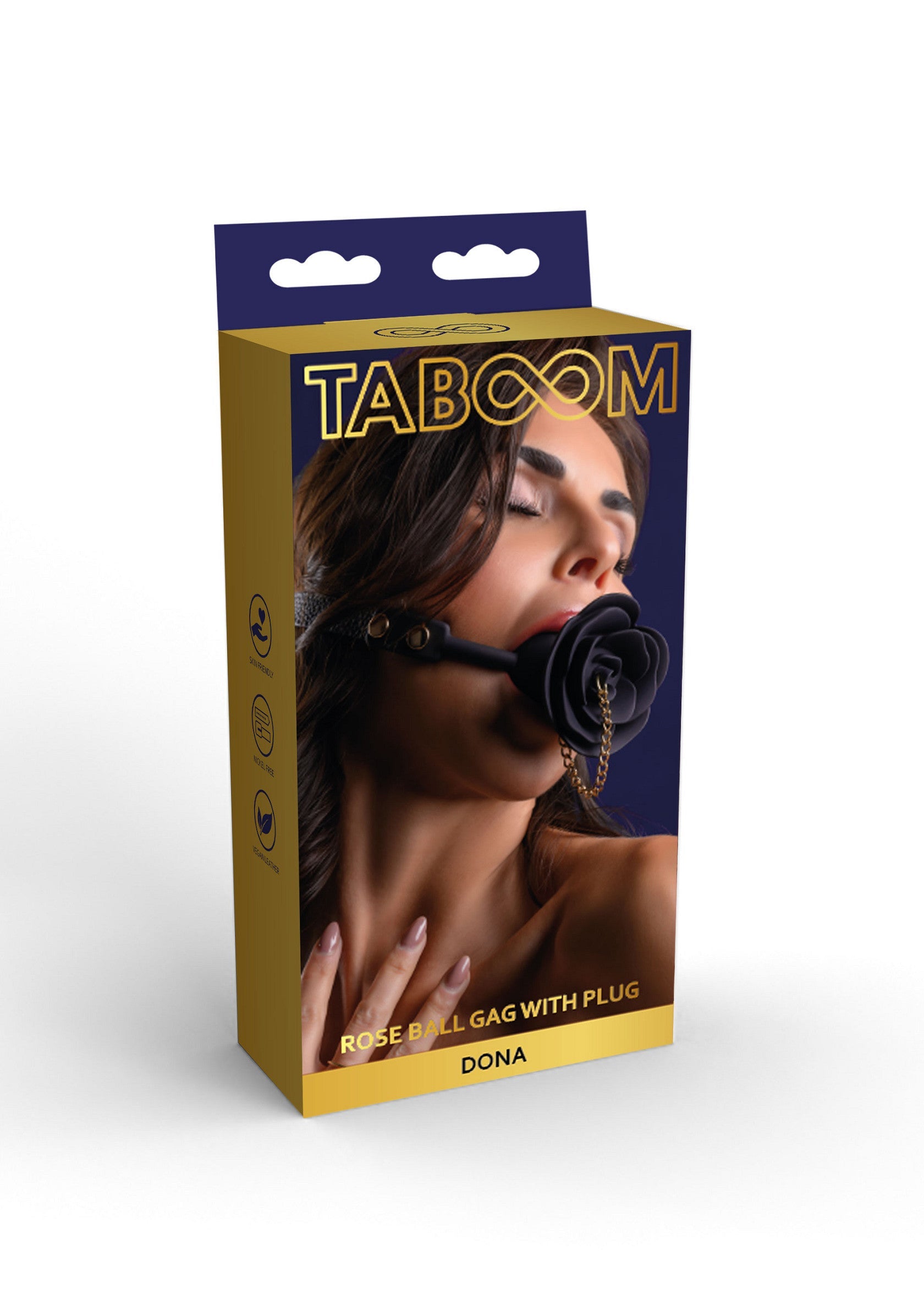 Rose Ball Gag with Plug - Afbeelding 3