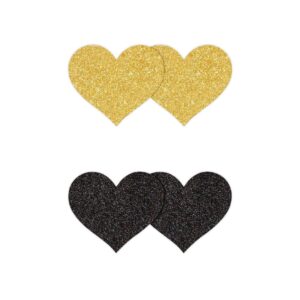 Pasties Glitter Hearts 2 Pair