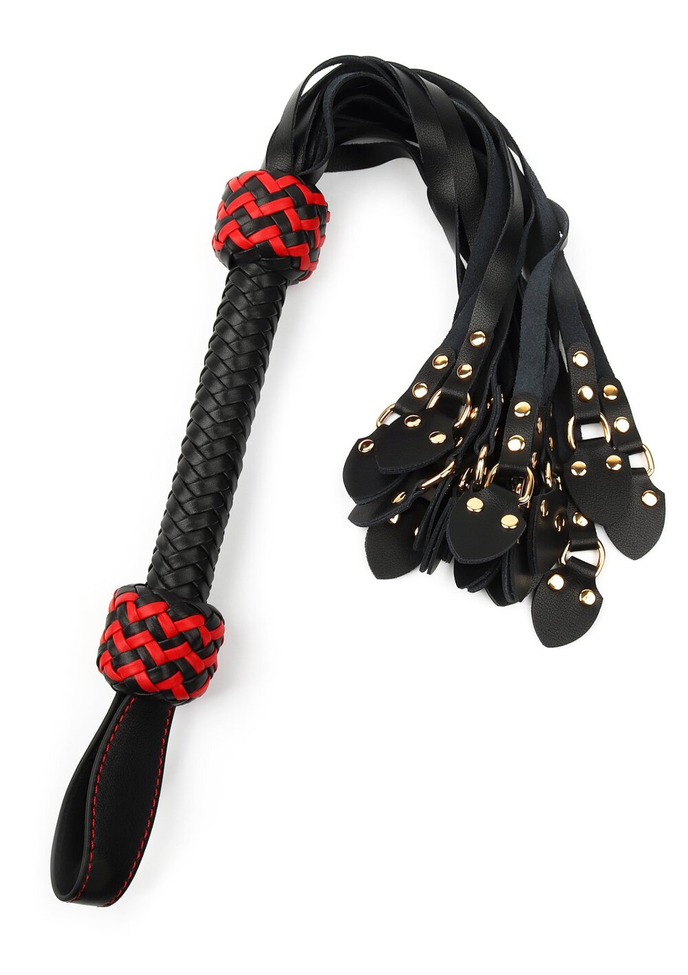 Leather Cat-o-Nine Whip - Afbeelding 2
