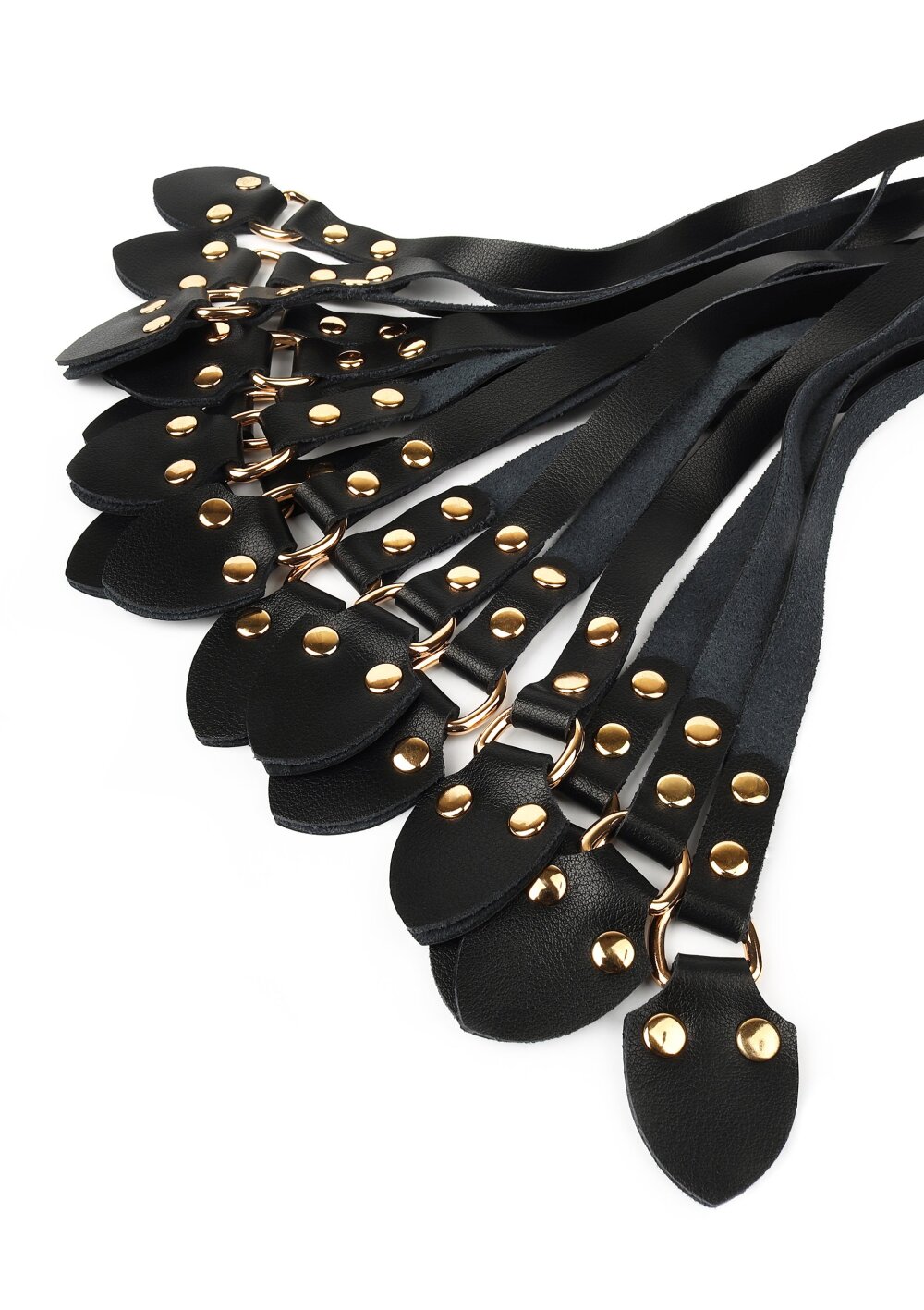 Leather Cat-o-Nine Whip - Afbeelding 3