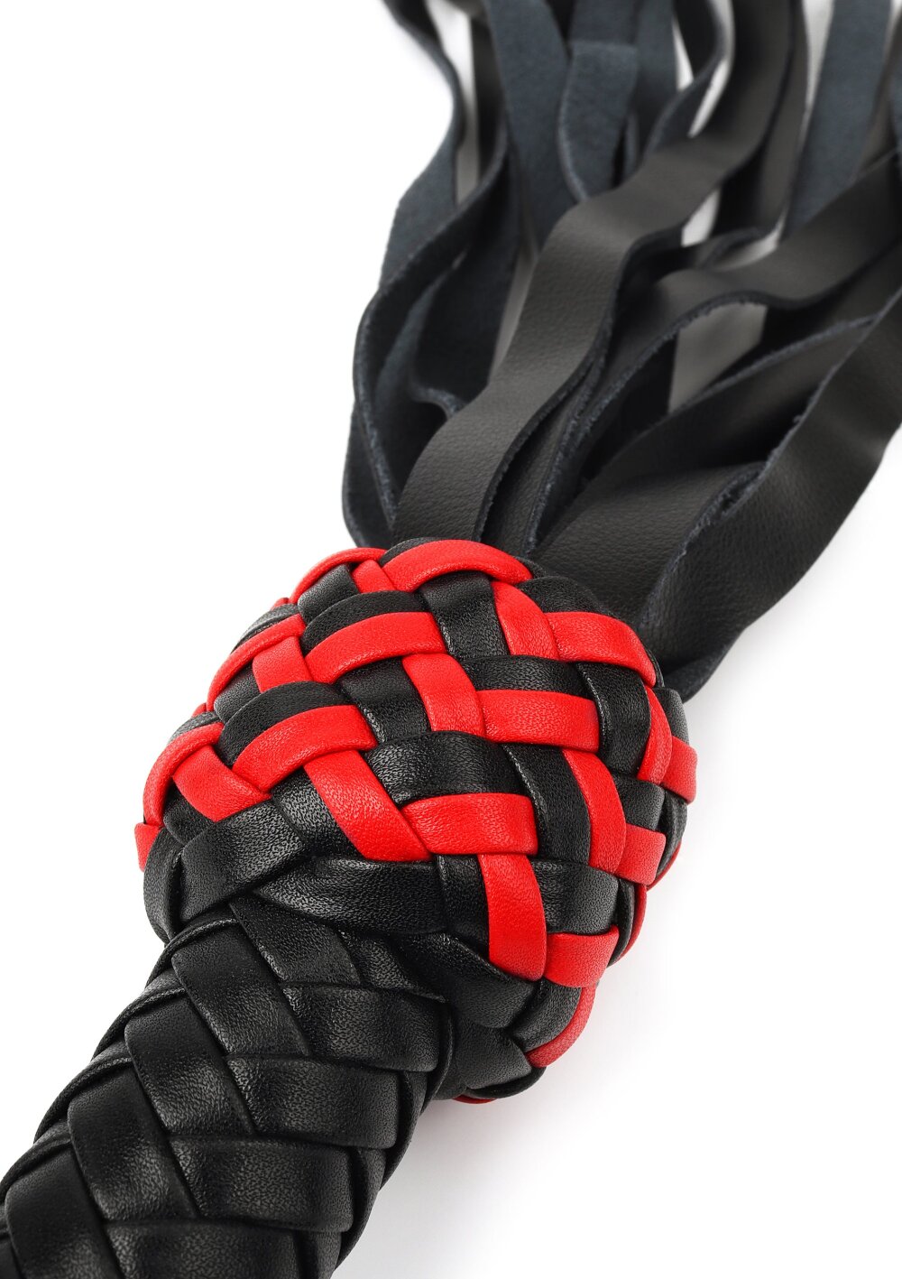 Leather Cat-o-Nine Whip - Afbeelding 5