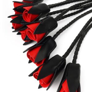 Genuine Leather Roses Whip