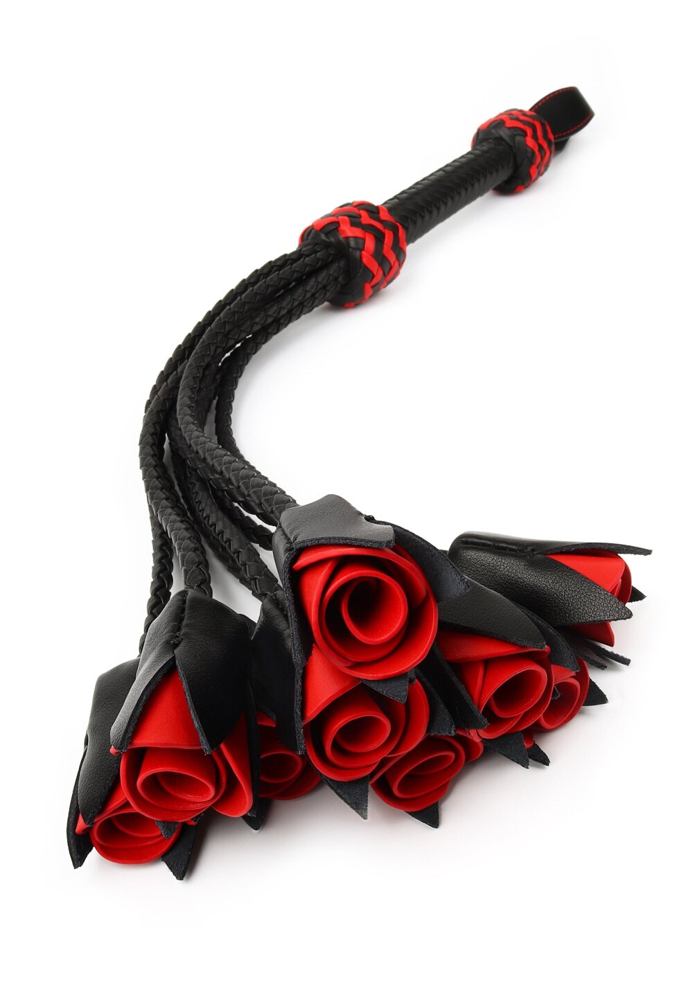 Genuine Leather Roses Whip - Afbeelding 2