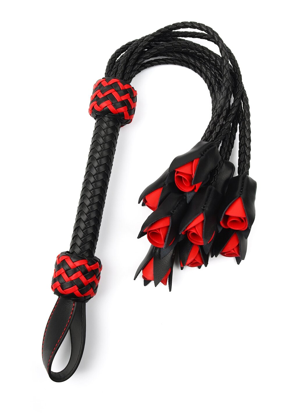 Genuine Leather Roses Whip - Afbeelding 3