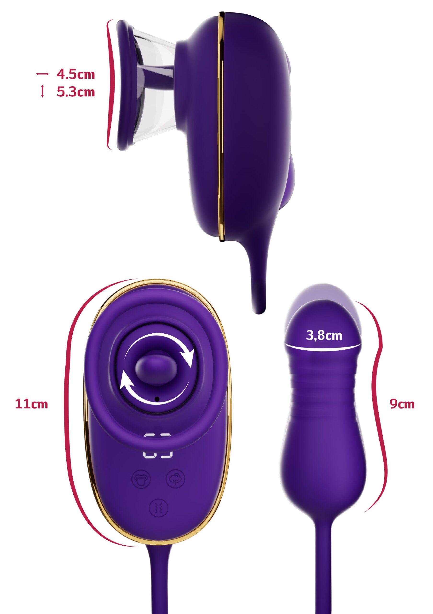 Licking Clitoral Pump & Anal Stimulator - Afbeelding 2