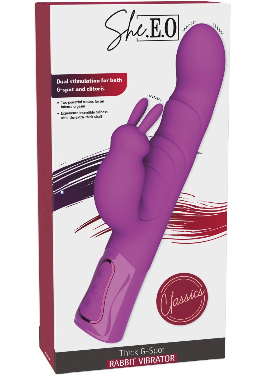 Vibrating G-Spot Thick Rabbit Vibrator - Afbeelding 2