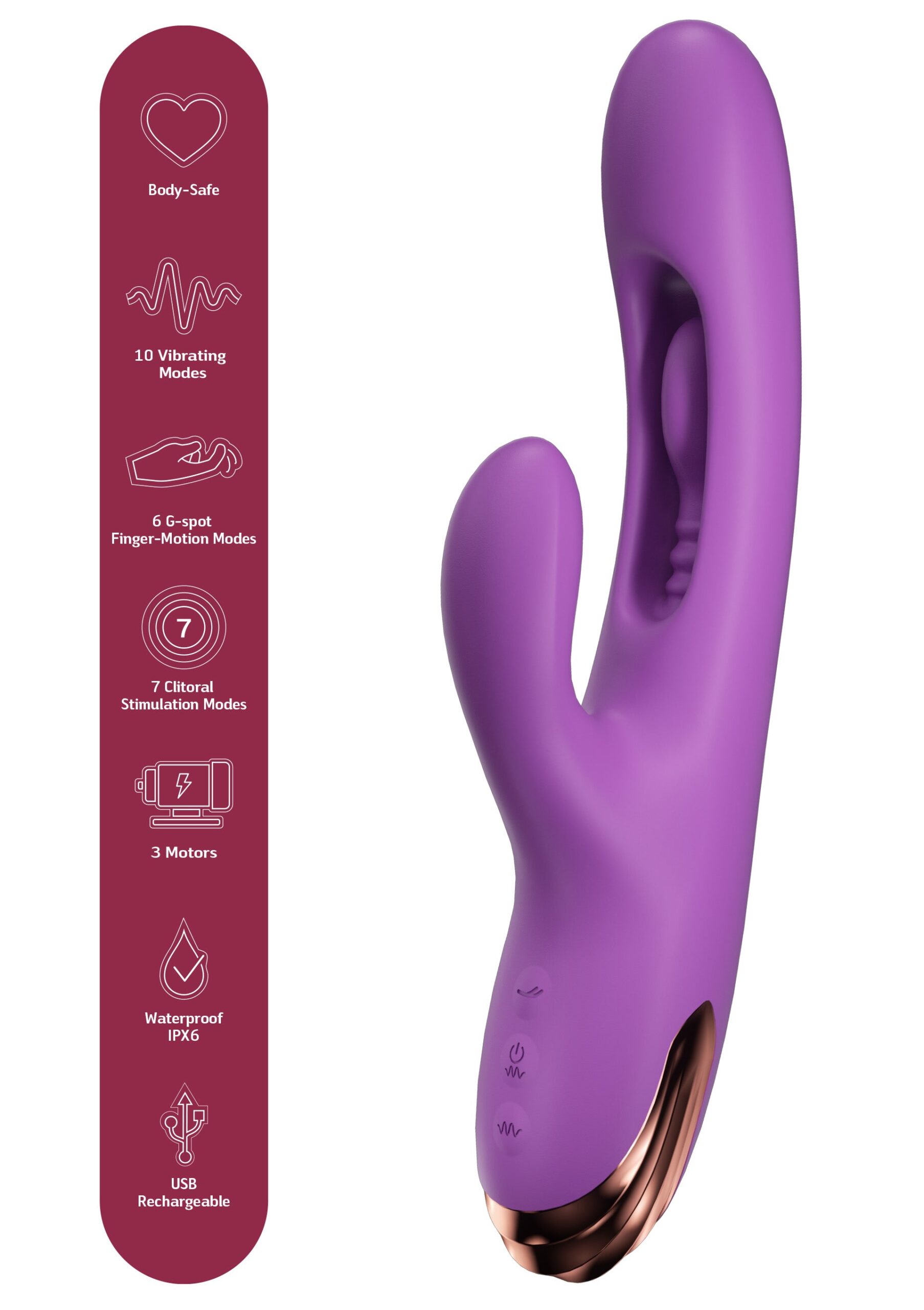 G-Spot Finger-Motion Rabbit - Afbeelding 6