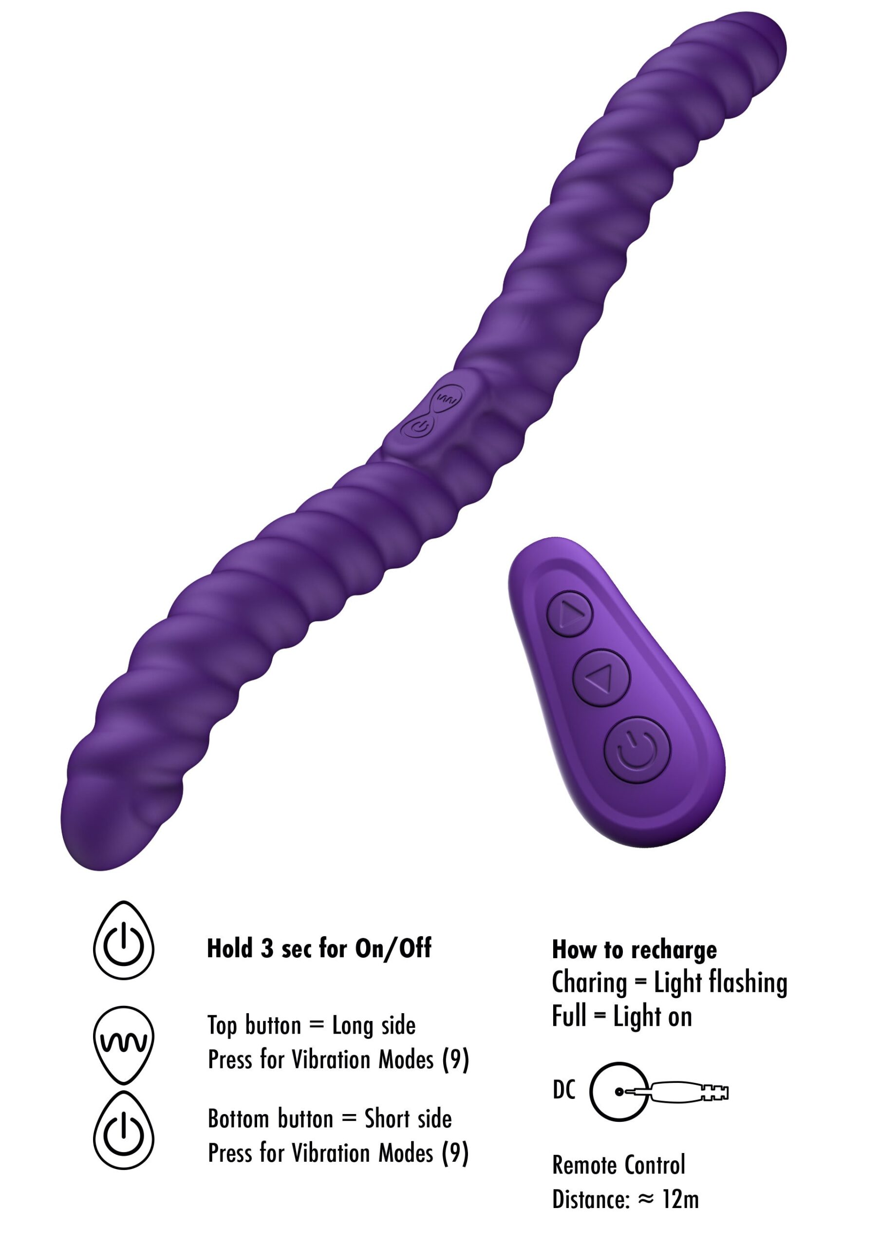 Dual-Sided Flexible Vibrator - Afbeelding 9