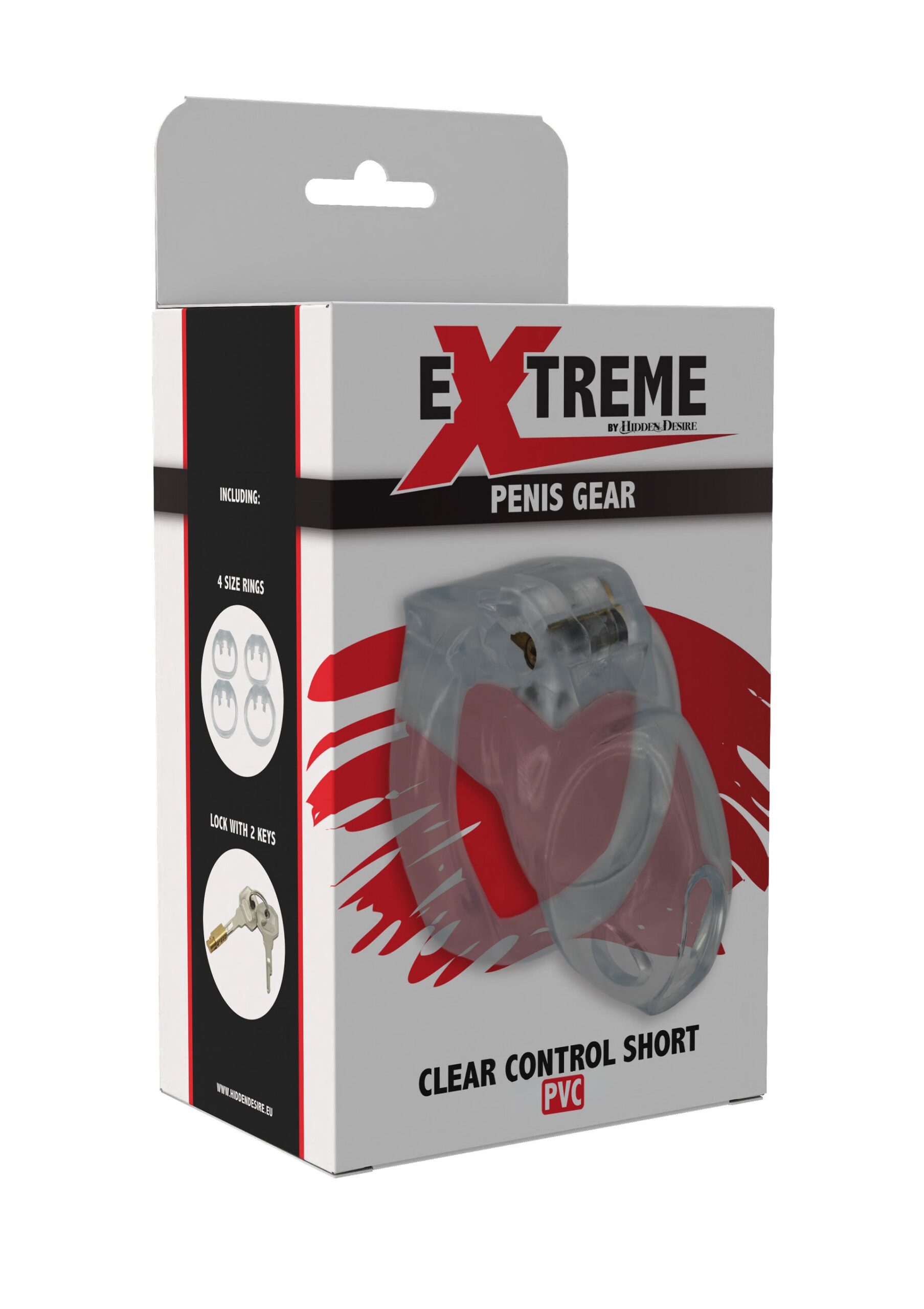 Clear Control Cock Cage Short - Afbeelding 3