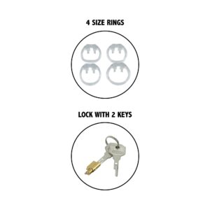 Clear Control Cock Cage Long