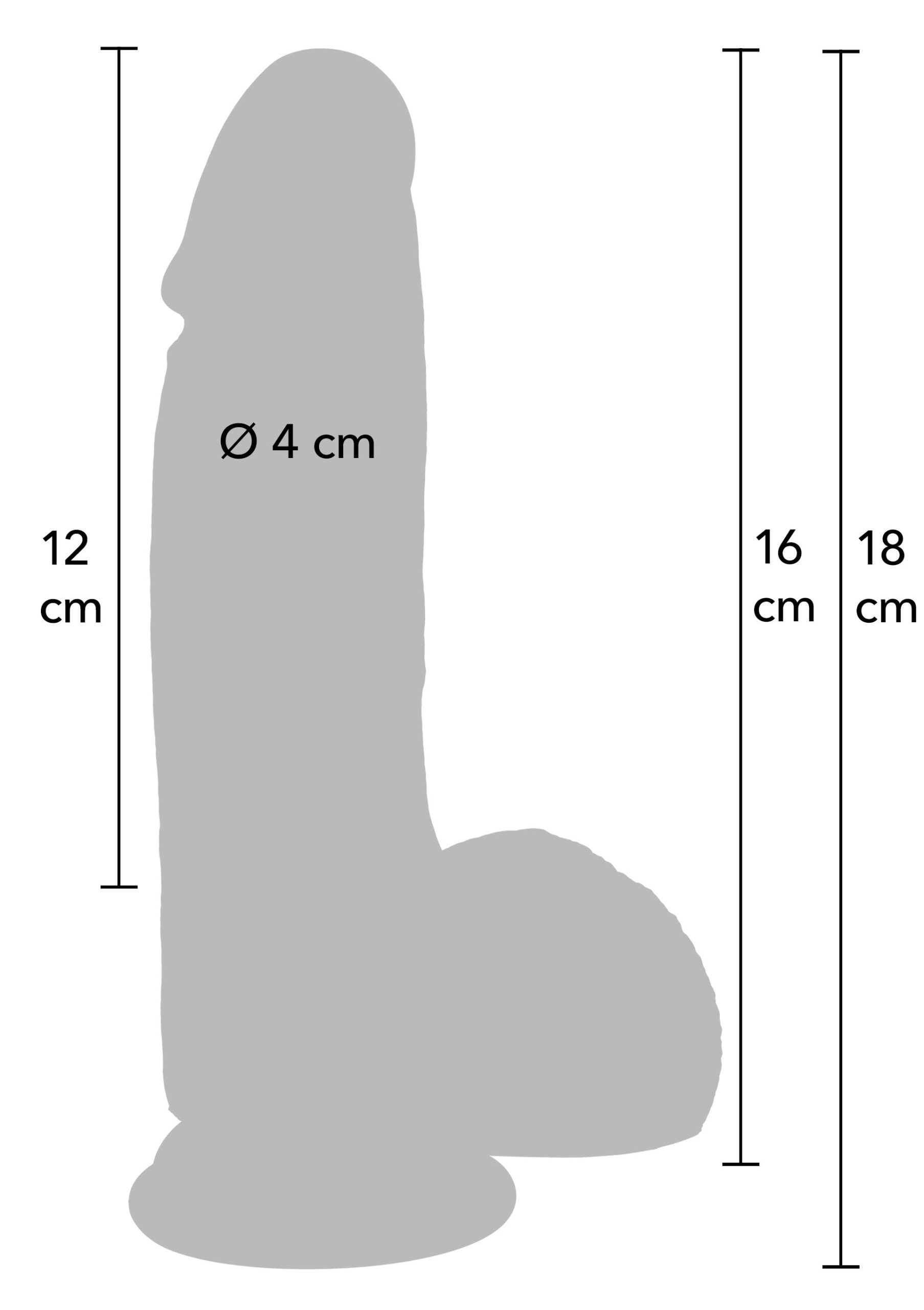 Realistic Dildo Liquid Silicone 16 cm - Afbeelding 2