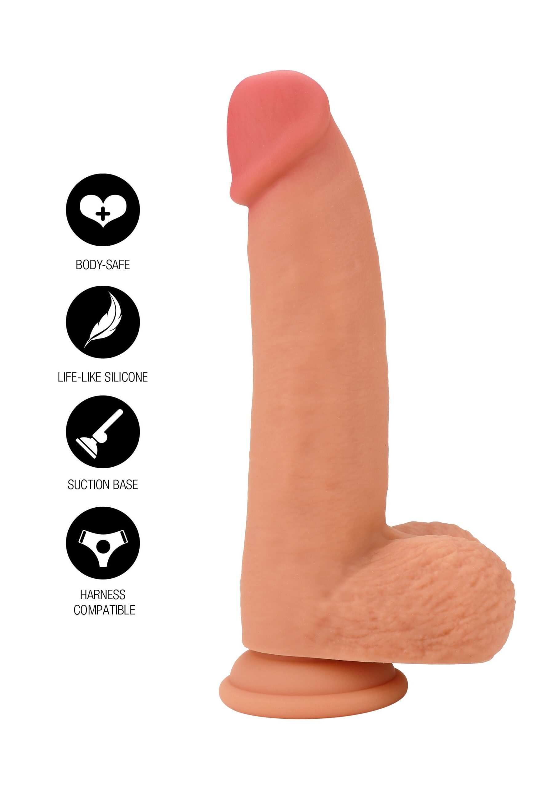 Realistic Dildo Liquid Silicone 18 cm - Afbeelding 10