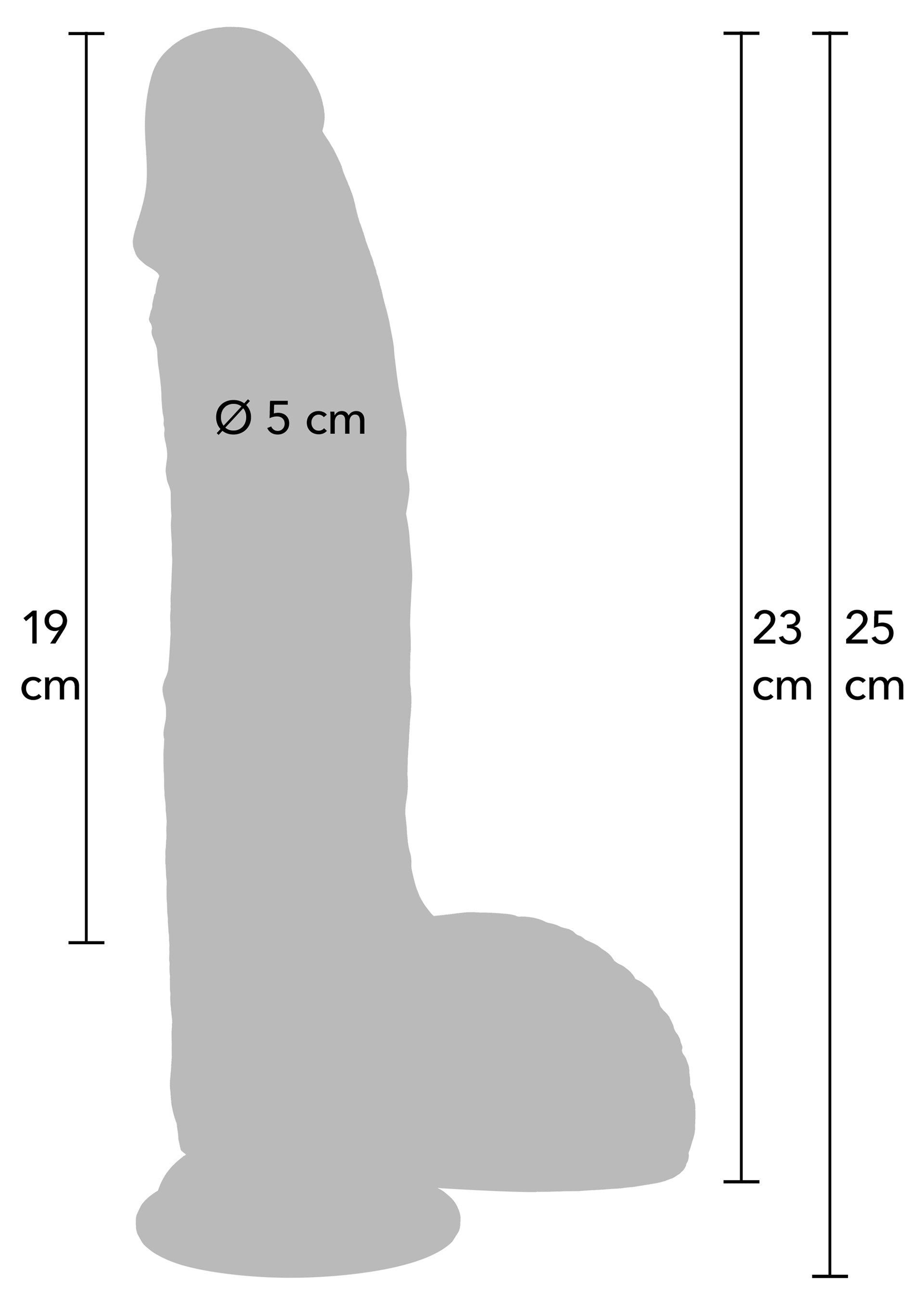 Realistic Dildo Liquid Silicone 23 cm - Afbeelding 2
