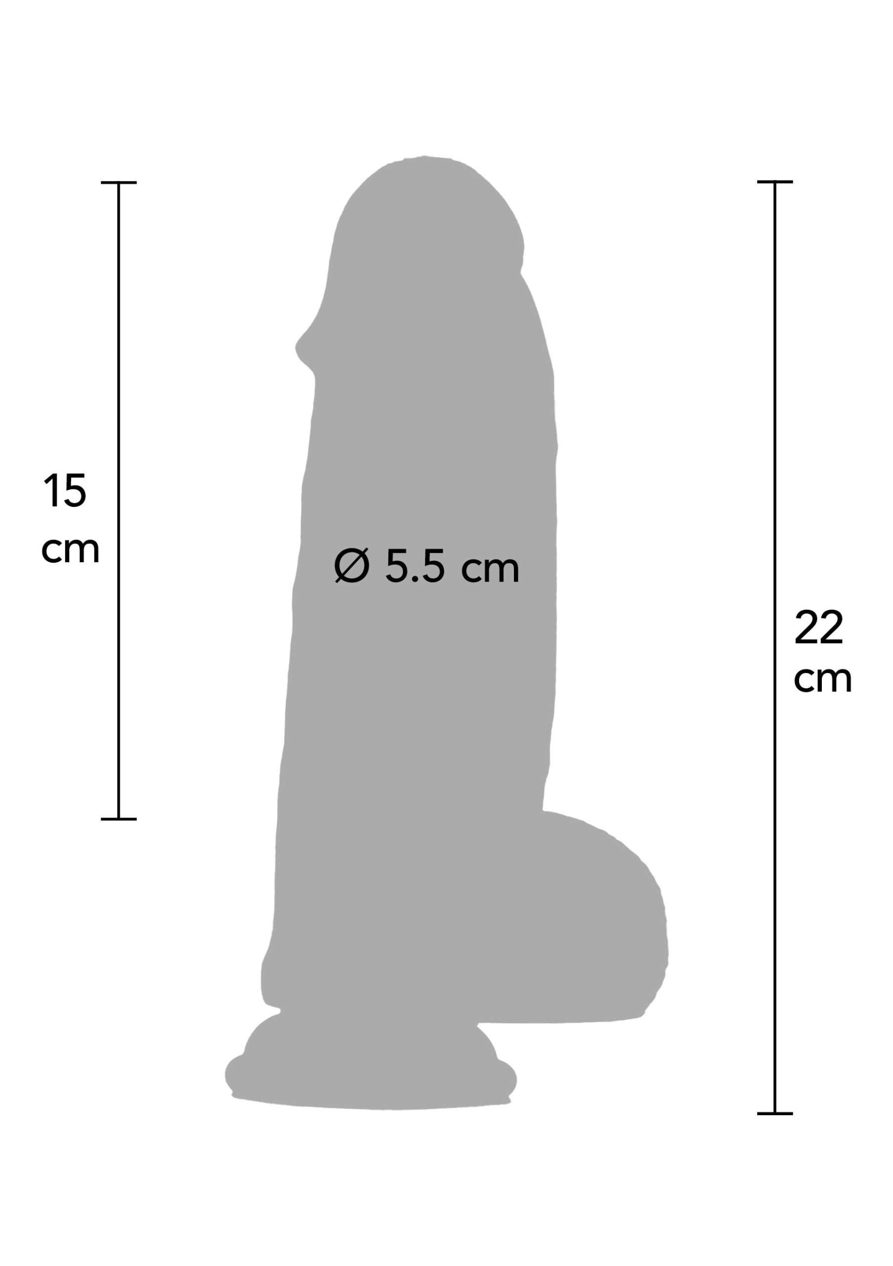Ultra Realistic Dildo Silicone 20 cm - Afbeelding 2