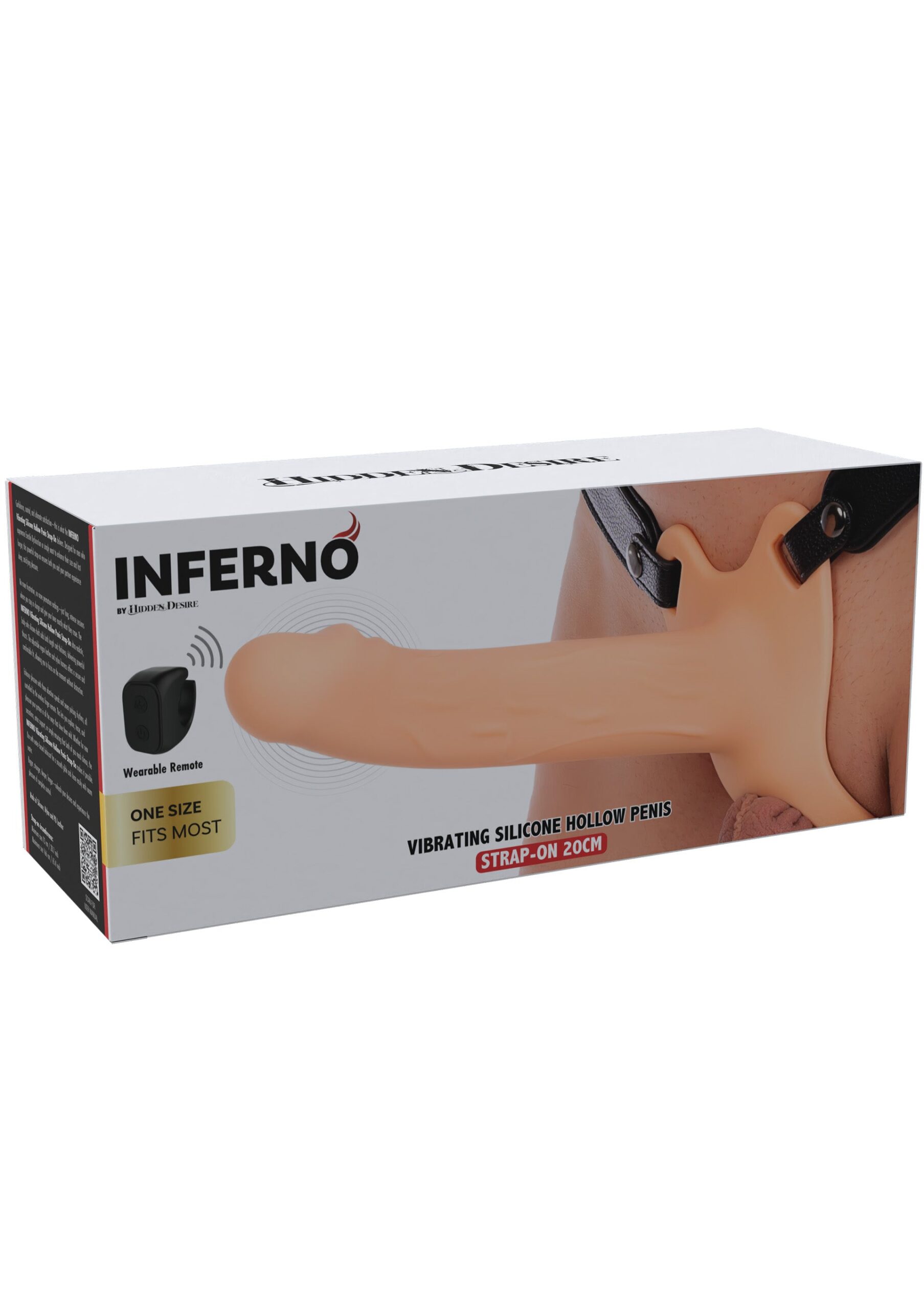 Hollow Penis Strapon Vibrating 20cm - Afbeelding 2