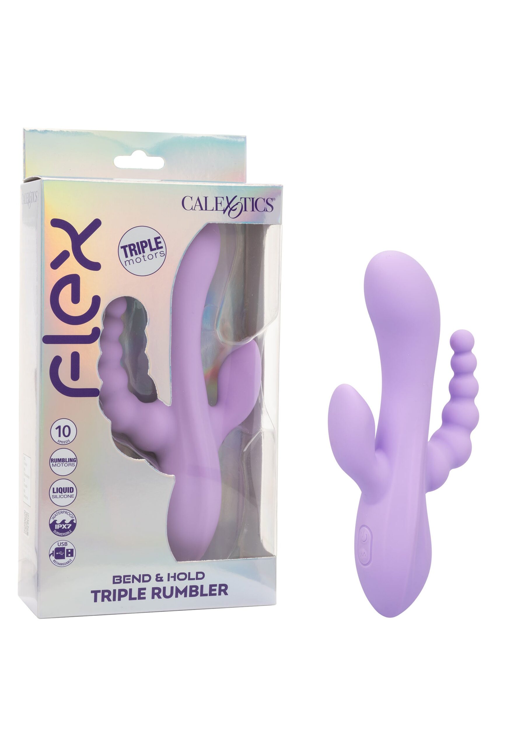 Bend & Hold Triple Rumbler Vibrator - Afbeelding 9