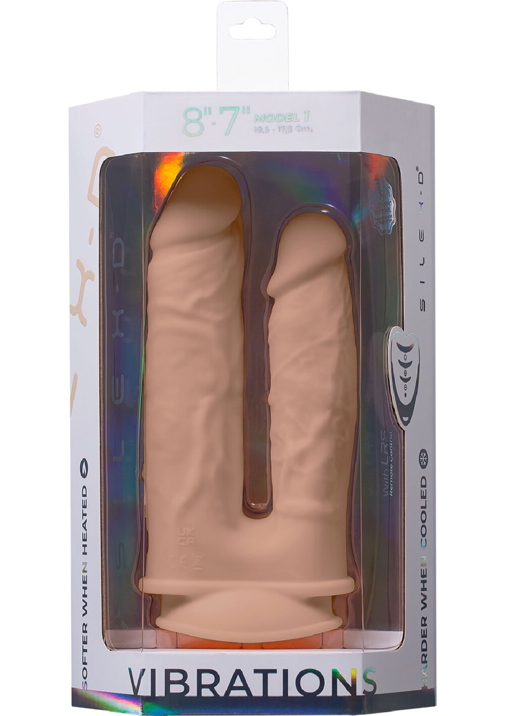 Duo Dildo Vibrating 7+8 inch - Afbeelding 3