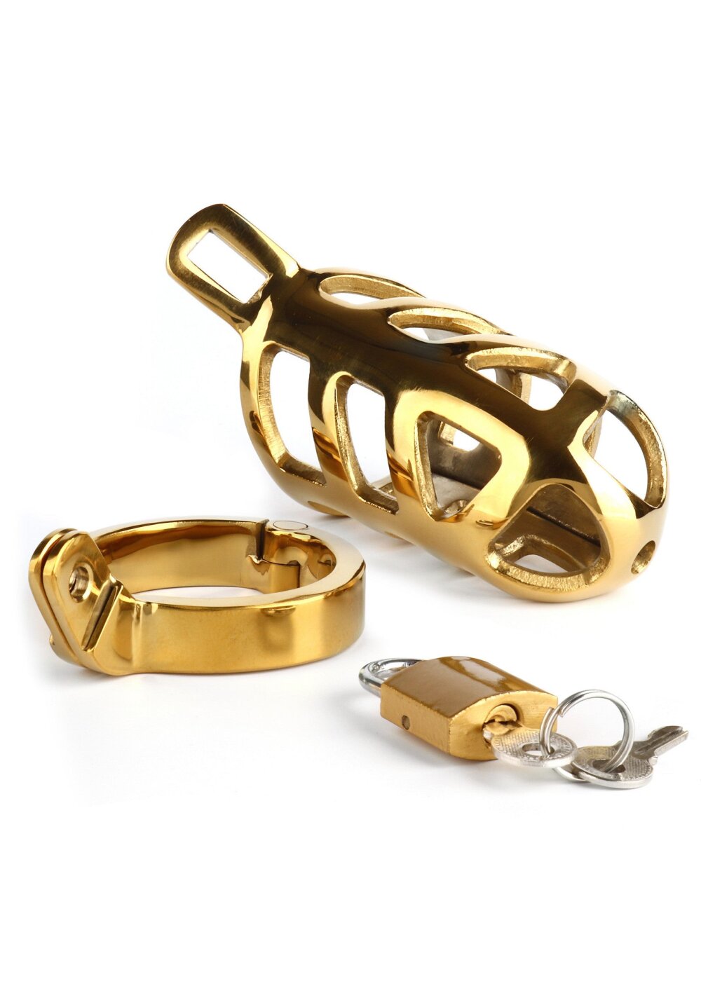Brutal Chastity Cage Gold - Afbeelding 5