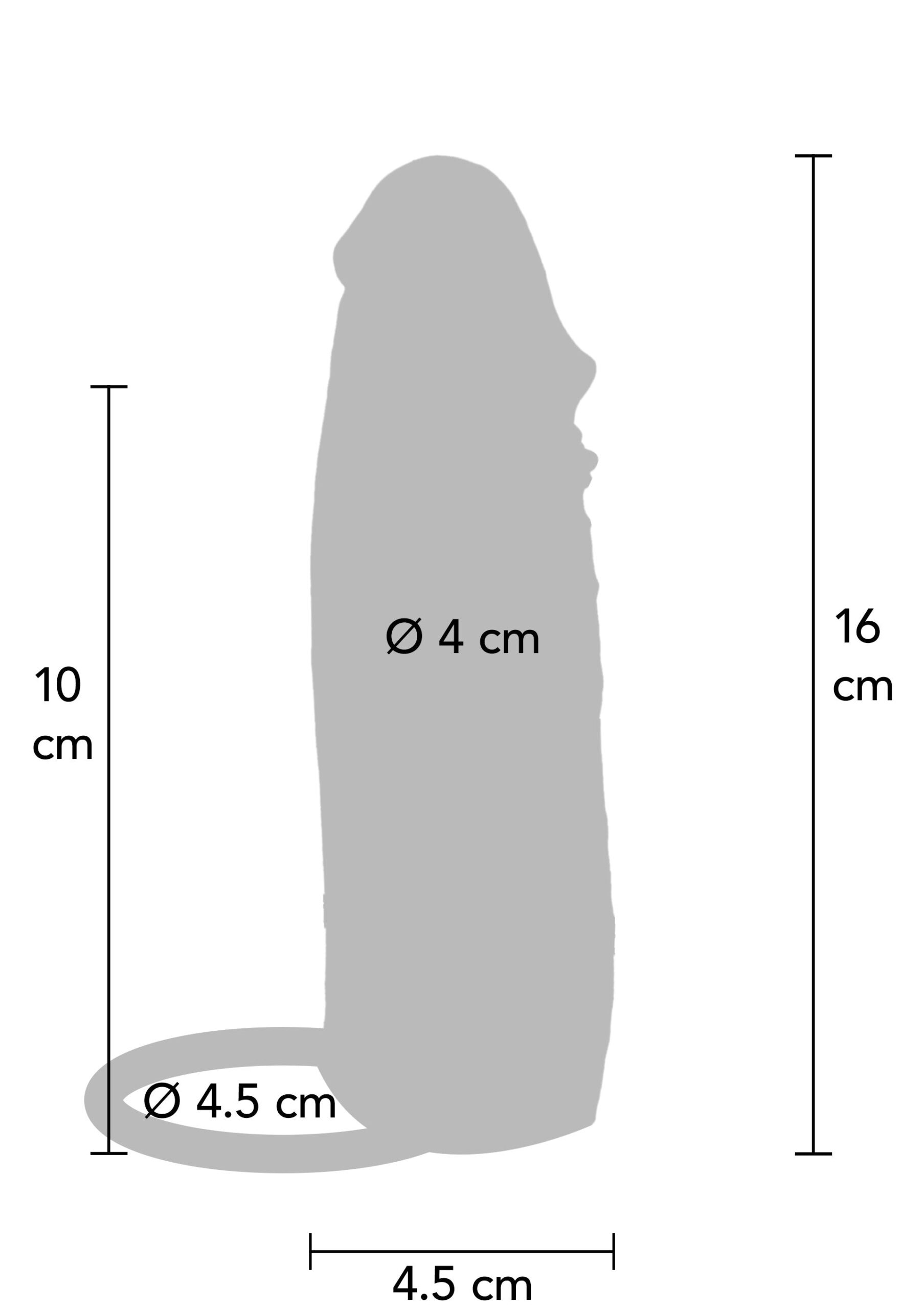 Hydrated Skin Penis Sleeve Silicone 16 cm - Afbeelding 2