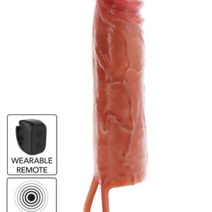 Hydrated Skin Penis Silicone Sleeve Vibrating 20 cm