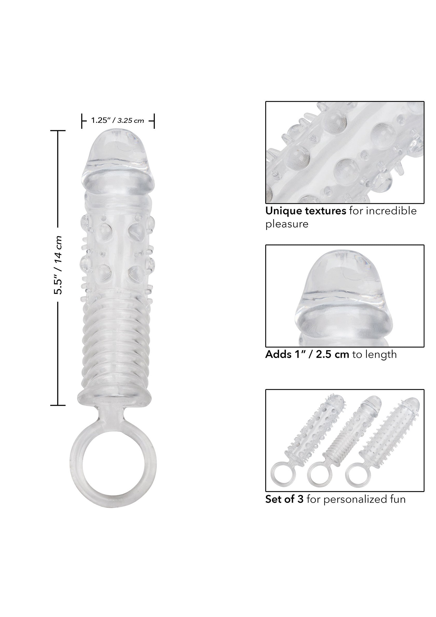 Textured Extension Set 3 pcs - Afbeelding 4