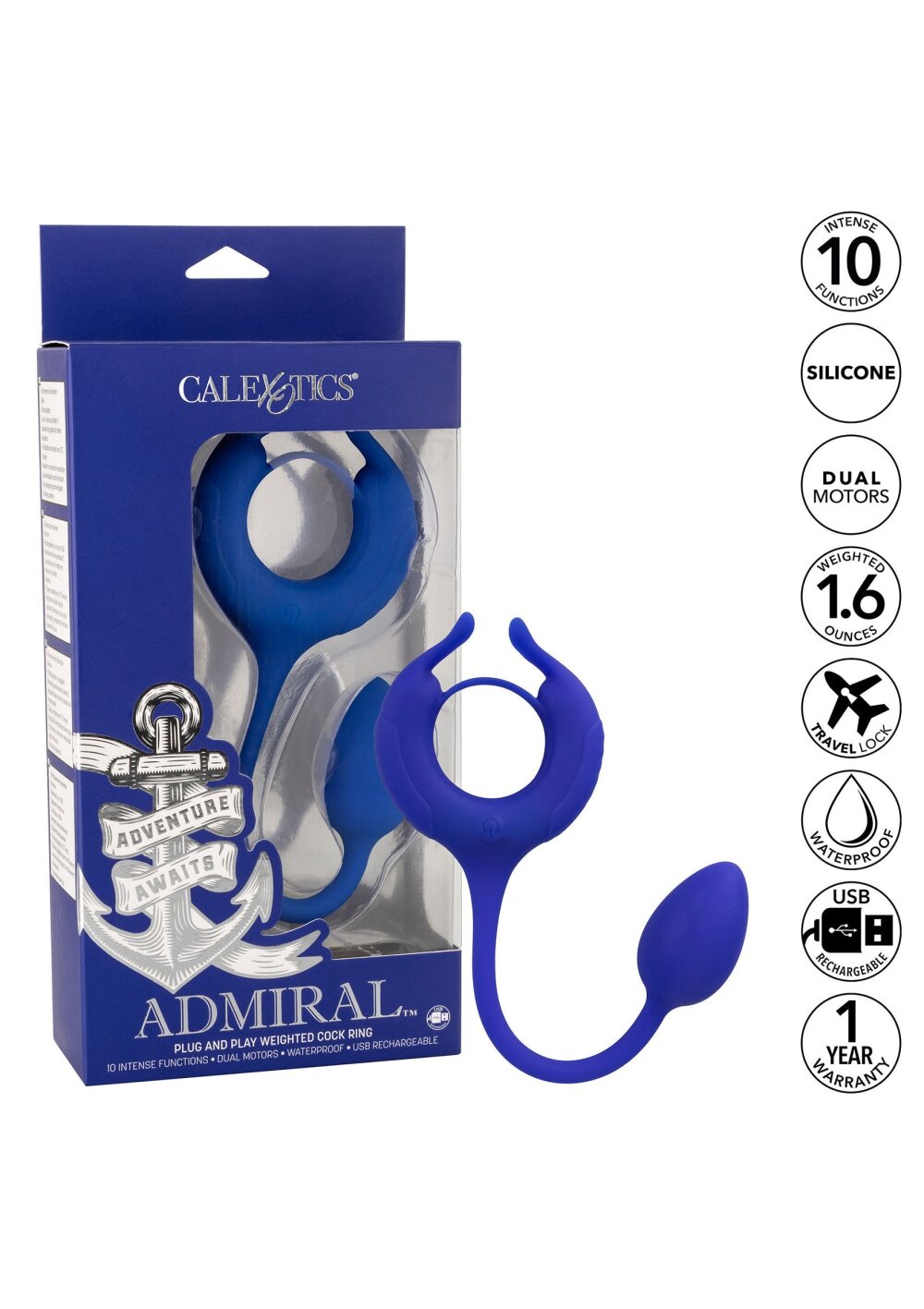 Admiral Weighted Cock Ring - Afbeelding 5