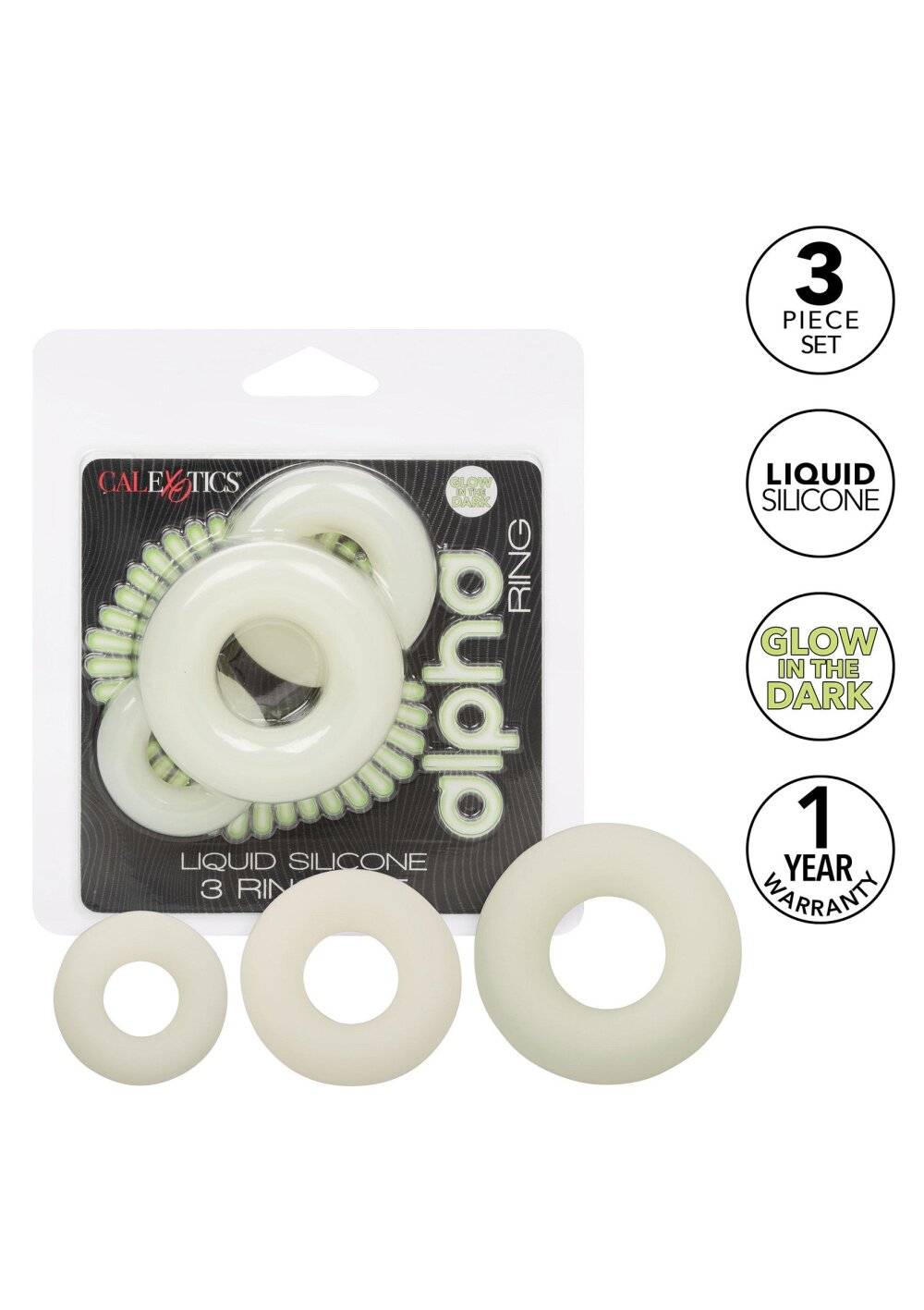 Silicone 3 Ring Set - Afbeelding 4