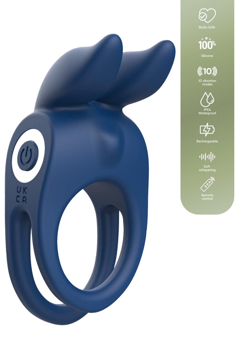 Fierce Rabbit Ring Vibrating + Remote - Afbeelding 4