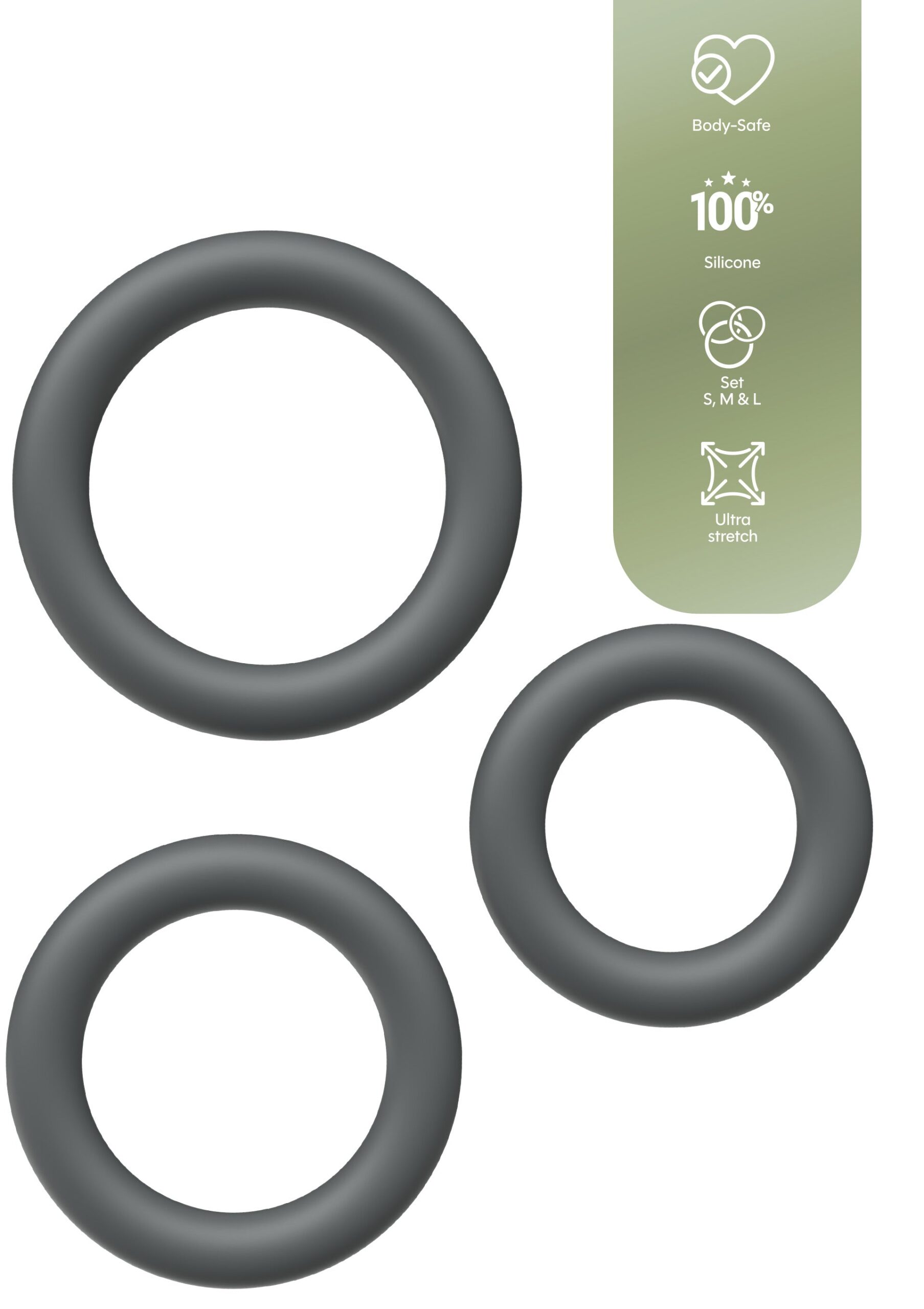Cock Ring Set 3pcs - Afbeelding 3